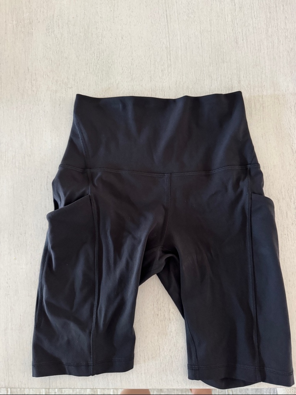 lululemon align Black High-Rise Pocketed Biker Shorts